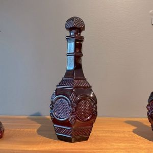 Avon Ruby Red Cape Cod Wine Decanter